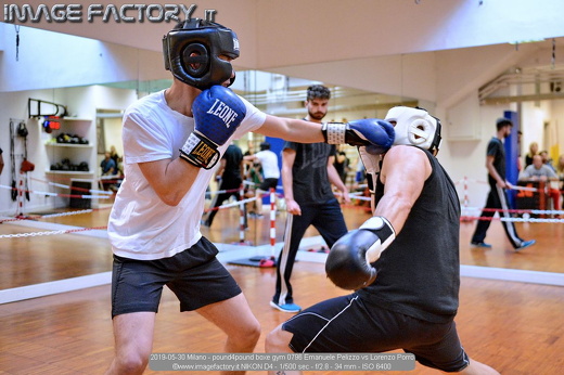 2019-05-30 Milano - pound4pound boxe gym 0796 Emanuele Pelizzo vs Lorenzo Porro